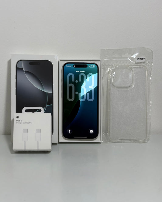 Combo Apple iPhone 16 Pro 100% 128GB White