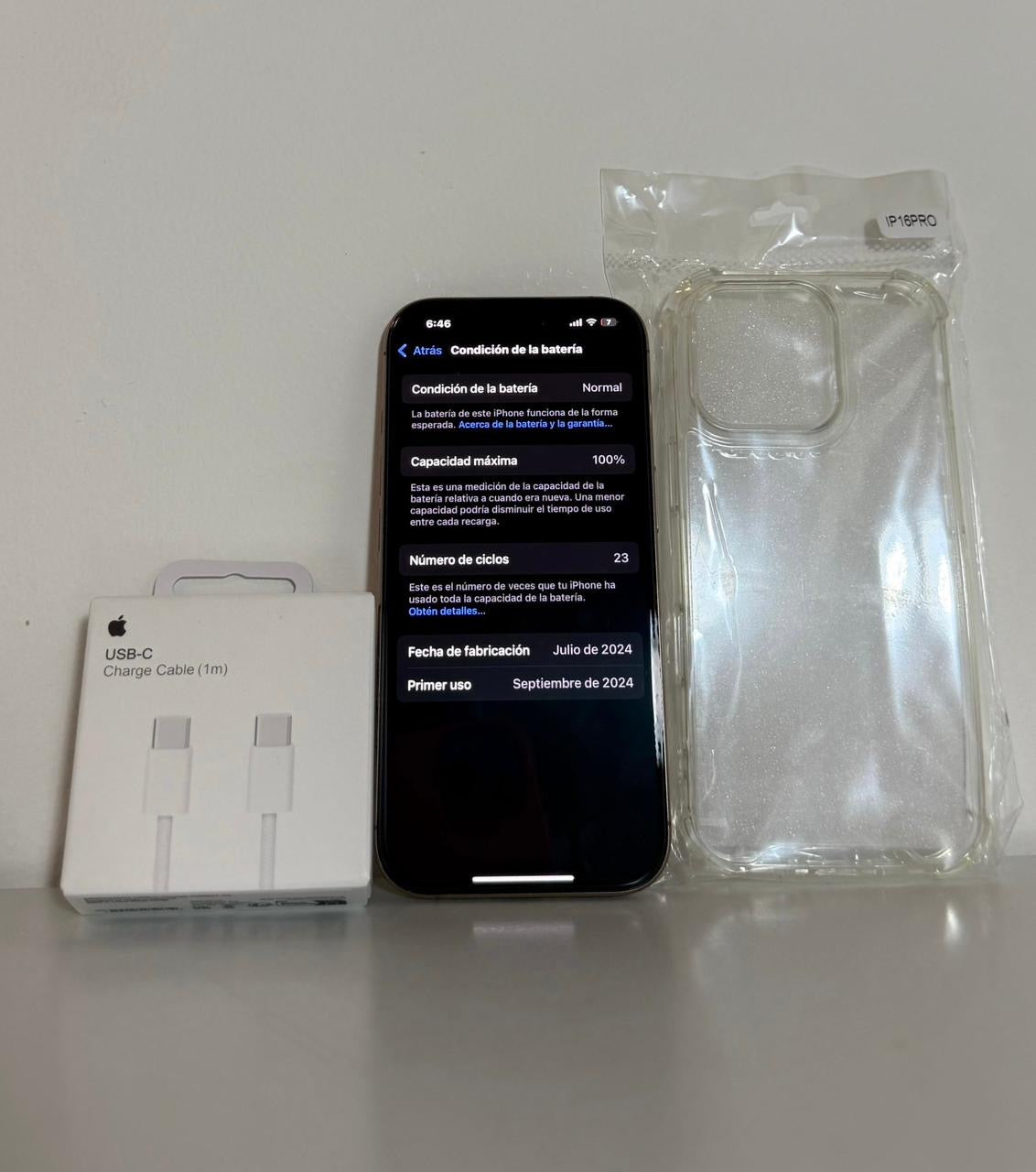 COMBO APPLE IPHONE 16 PRO 256GB 100% TITANIO DESERT