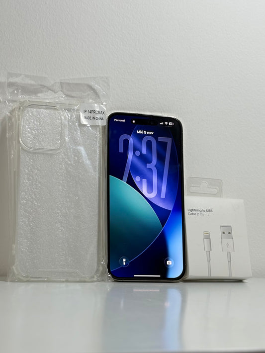 Combo iPhone 14 Pro Max 100% 128GB + Accesorios