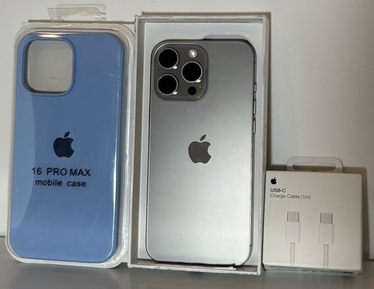 Combo Apple IPhone 16 Pro Max 256GB Natural Open Box+ Accesorios