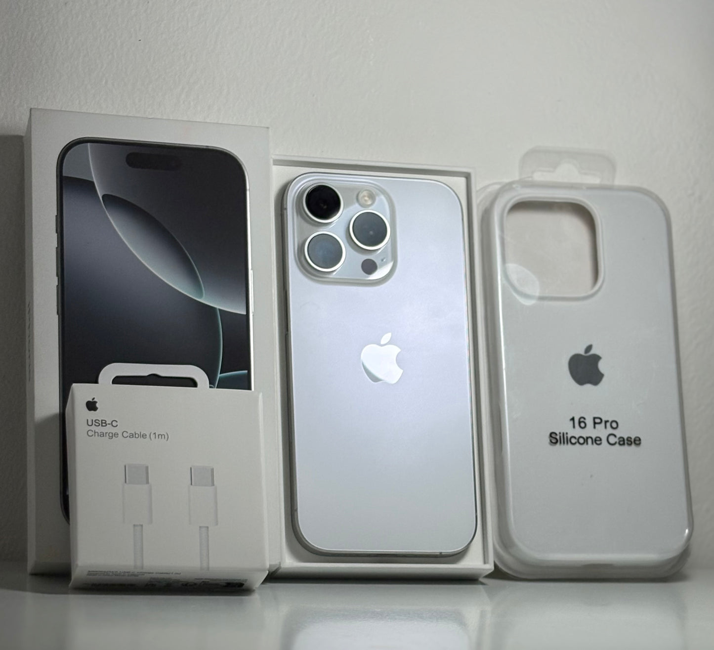 Combo Apple iPhone 16 Pro 100% 128GB White