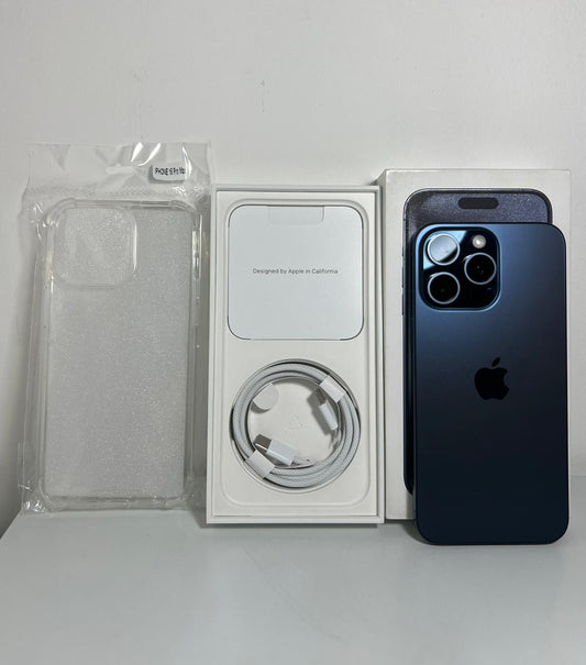 Combo Apple iPhone 15 Pro Max 256GB 100% - Blue