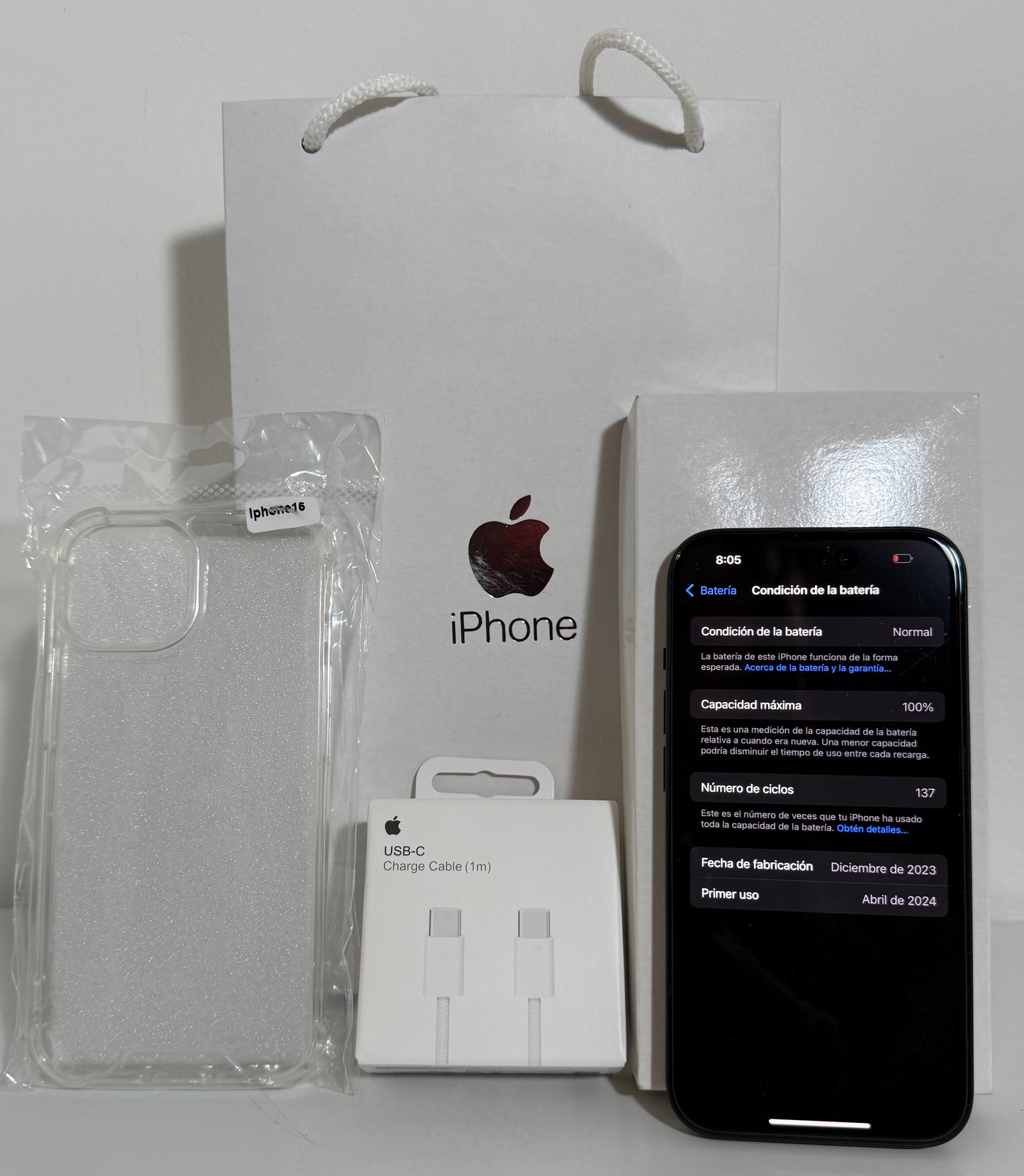 COMBO APPLE IPHONE 15 128GB!!!