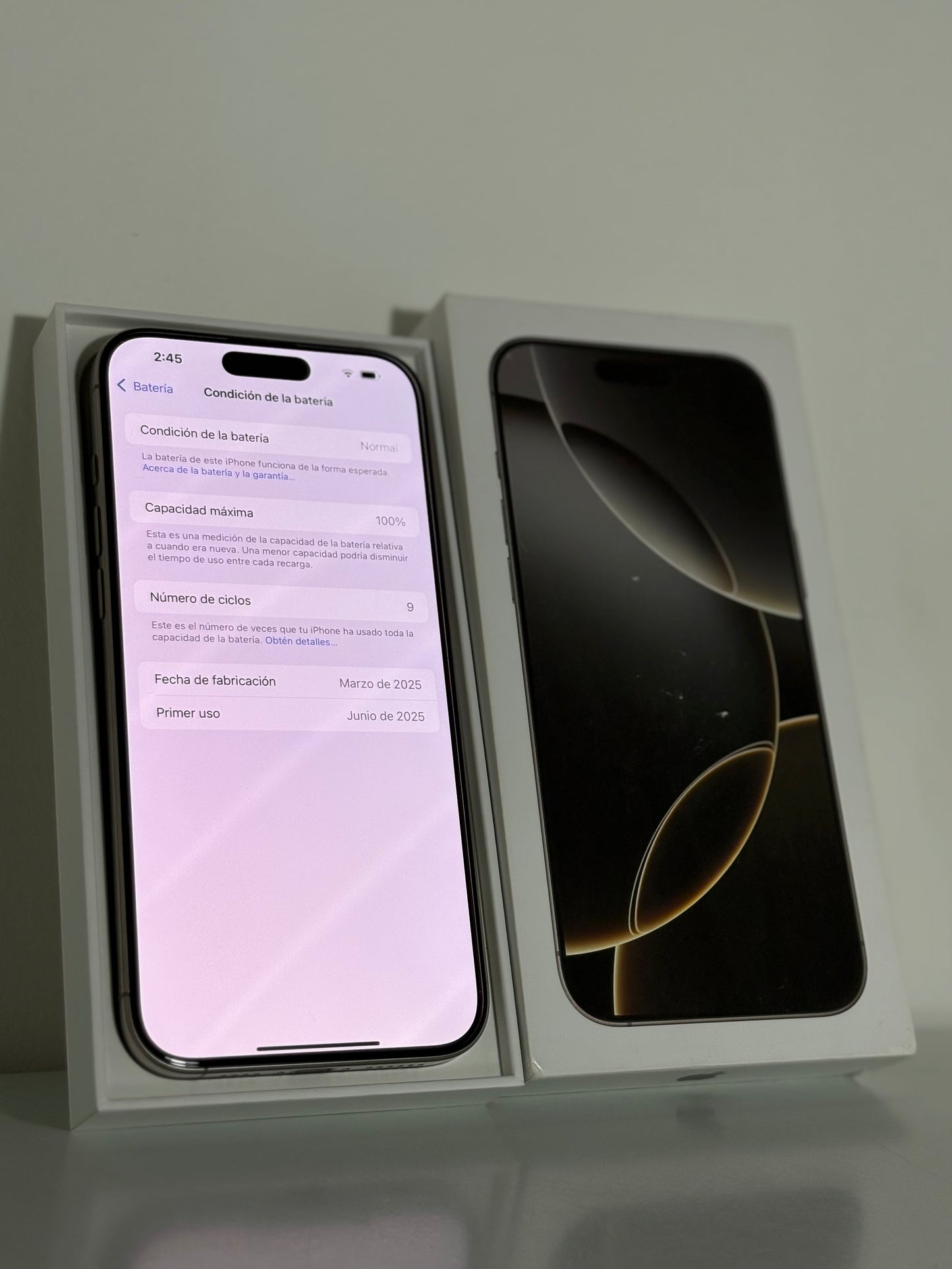 Apple iPhone 16 Pro Max (256GB) Open Box - Titanio Natural