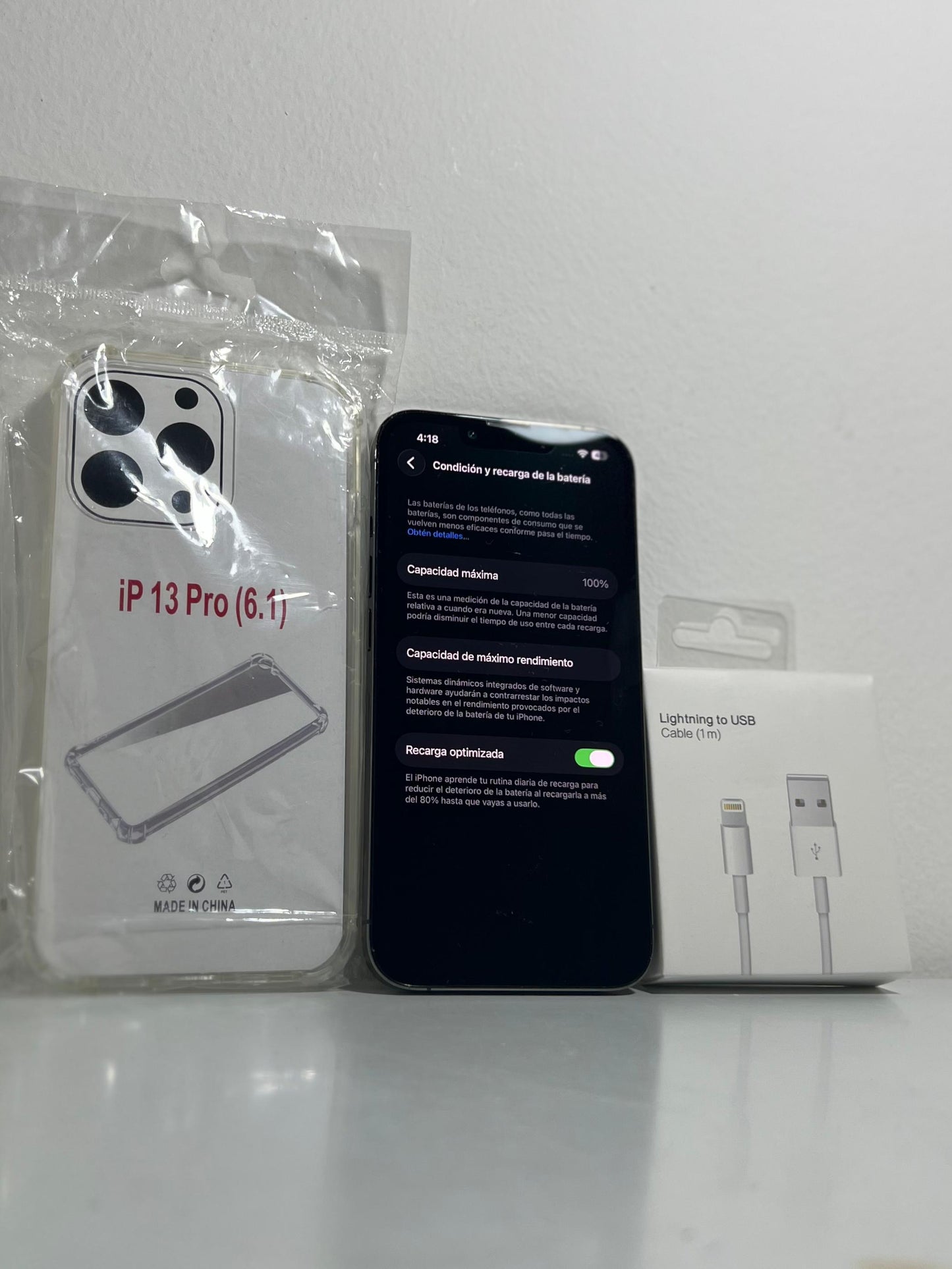 Combo Apple iPhone 13 Pro 128GB 100% - Grafito
