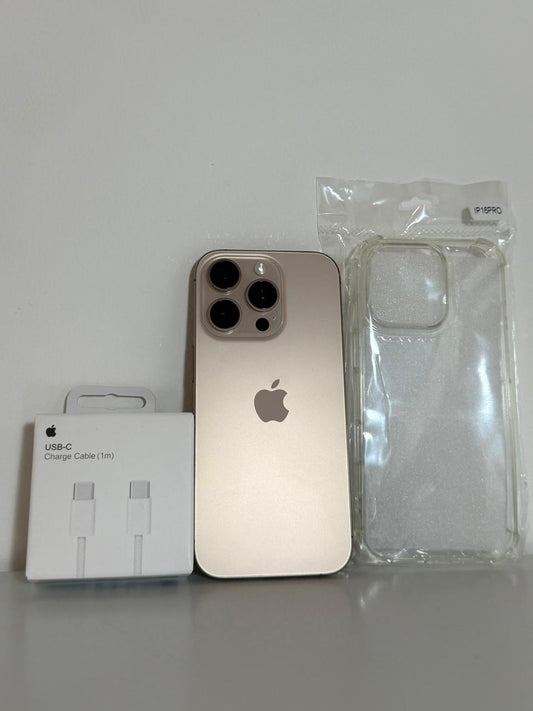 COMBO APPLE IPHONE 16 PRO 256GB 100% TITANIO DESERT