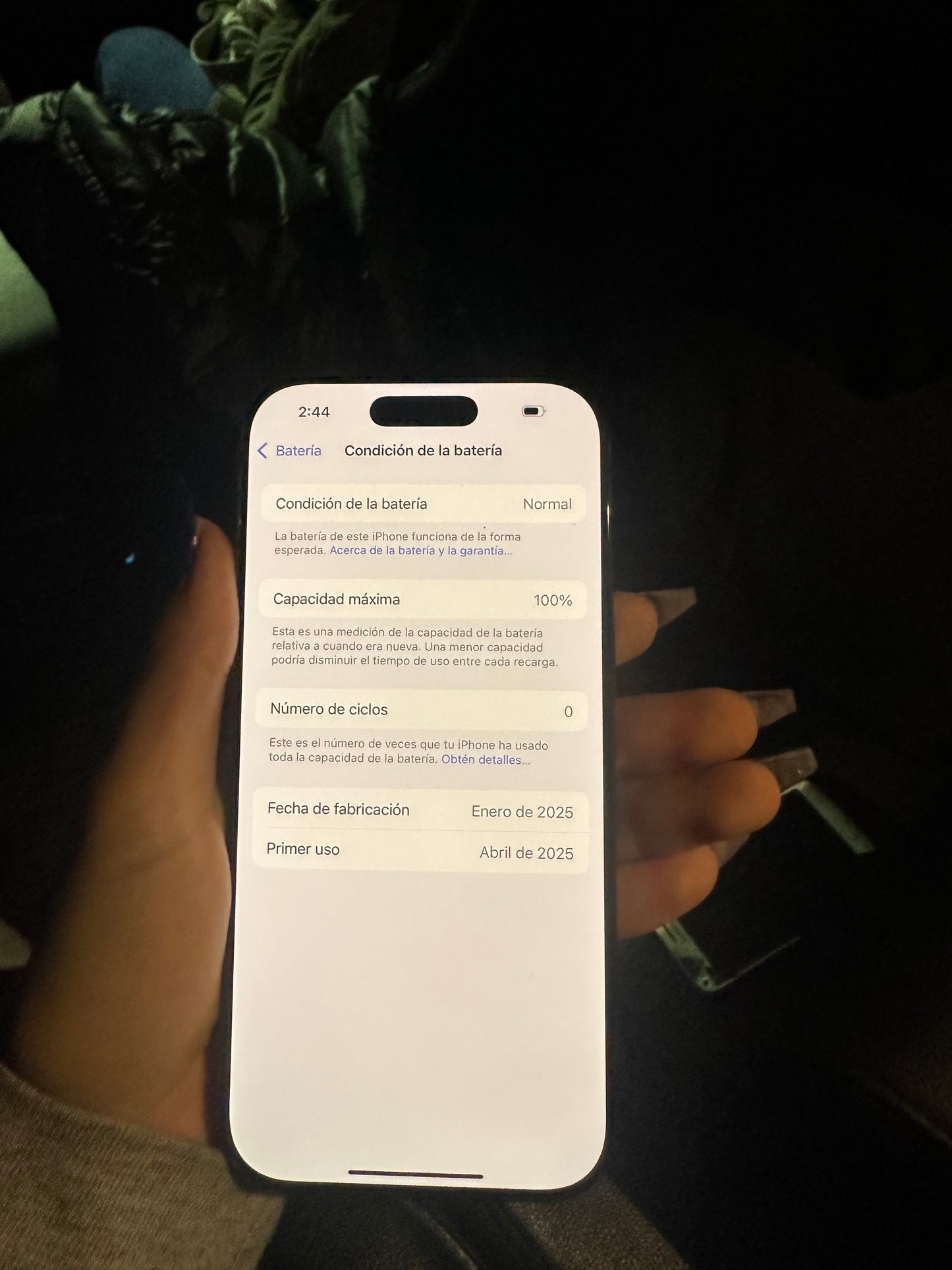 IPHONE 16 PRO 128GB 100% Titanio Black USADO.