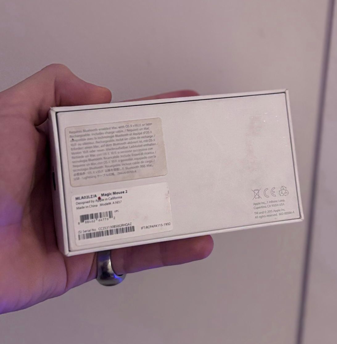 Apple Magic Mouse 2 A1657.