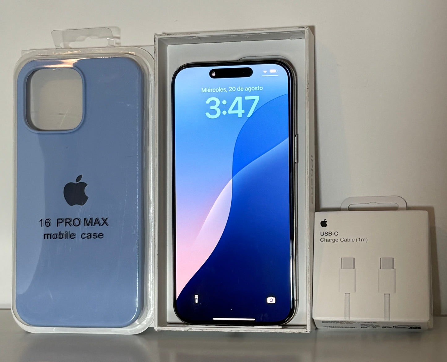 Combo Apple IPhone 16 Pro Max 256GB Natural Open Box+ Accesorios