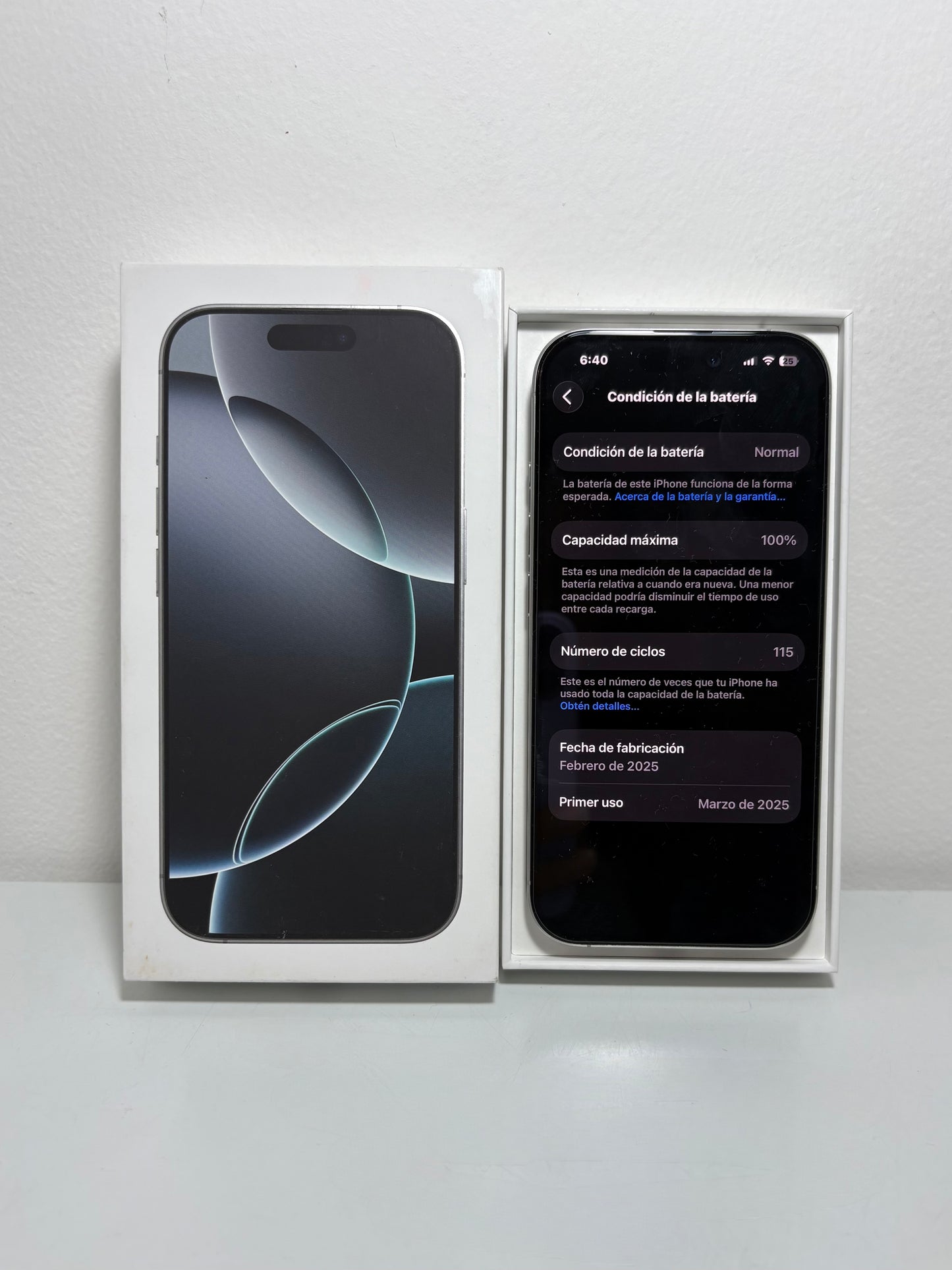 Apple iPhone 16 Pro 100% 128GB White - Open Box