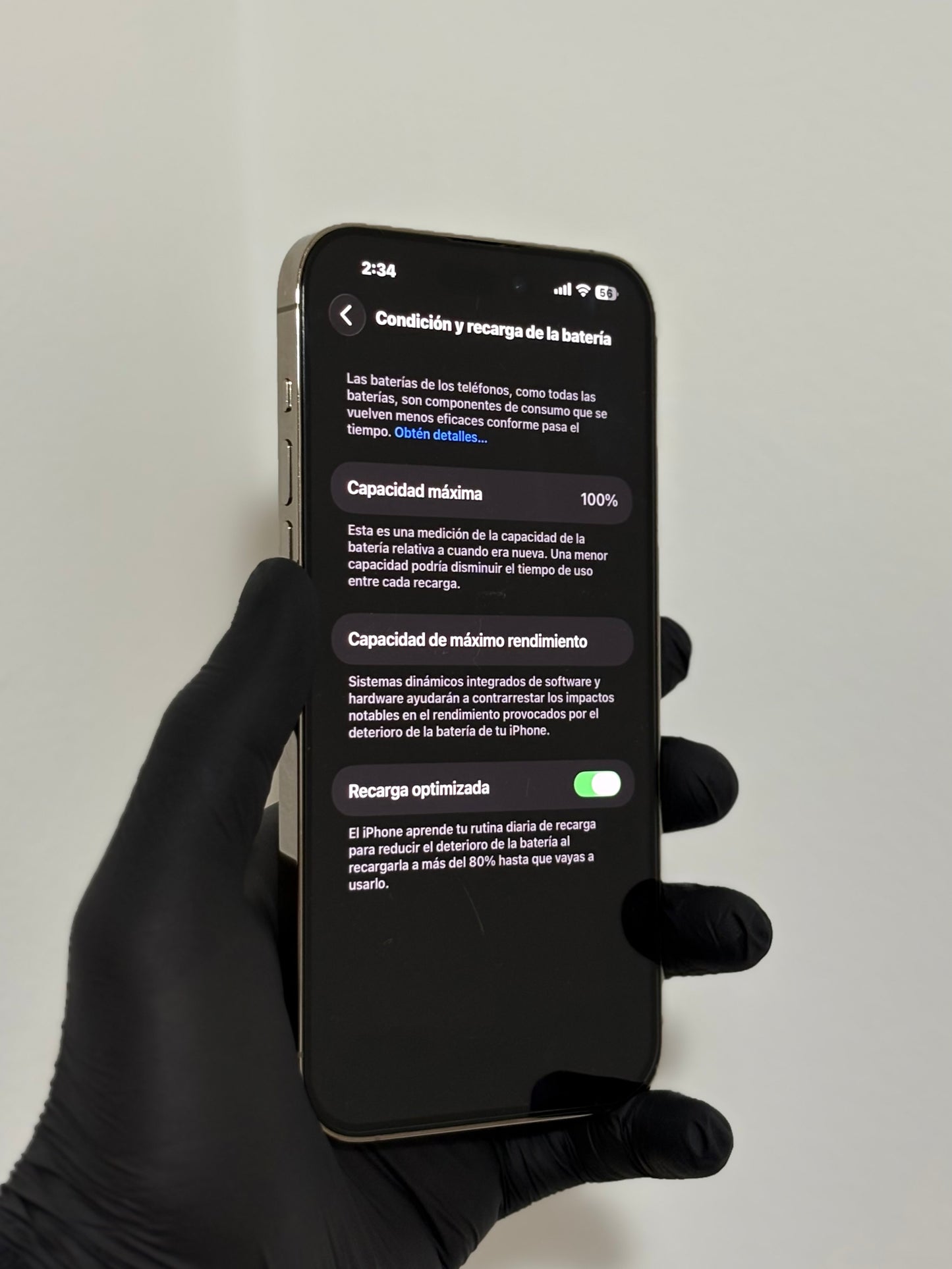 Apple iPhone 14 Pro Max 100% 128GB - Usado - Dorado