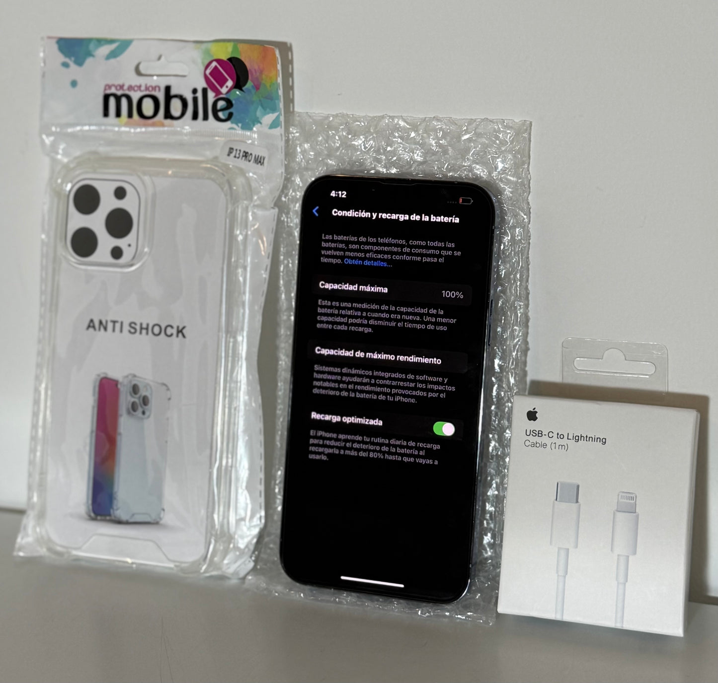 Combo Apple IPhone 13 Pro Max 128GB Azul + Accesorios